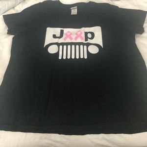 Black Jeep t-shirt for Breast Cancer awareness